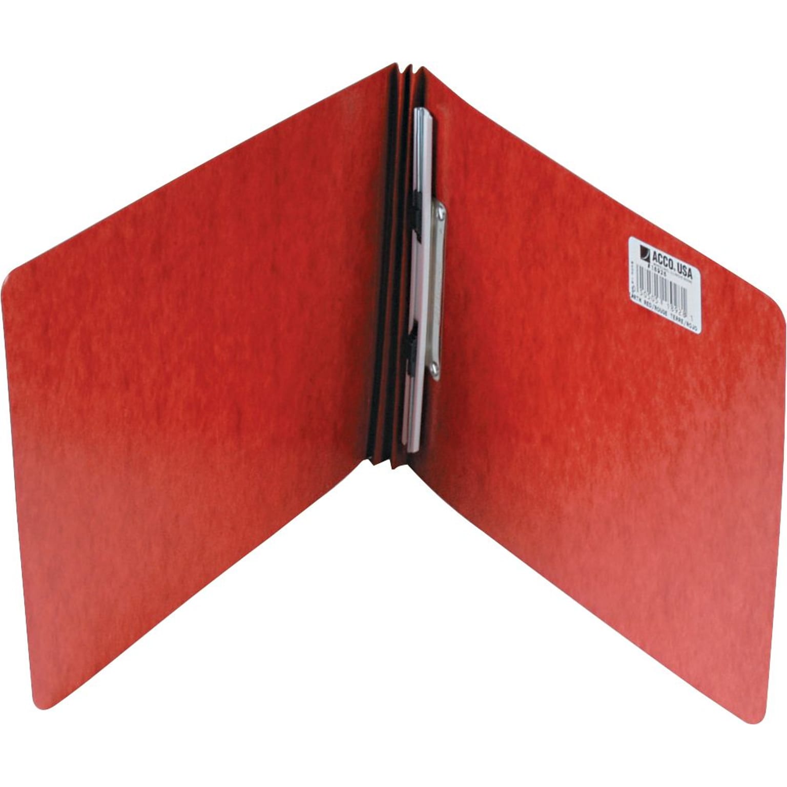 ACCO Pressboard Report Cover with Spring-Style Fastener, Earth Red, 8 1/2 x 11