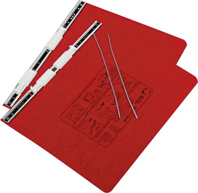 ACCO Presstex Hanging Data Binder, 12 x 8.5, 6 Capacity, Executive Red (54139)