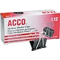 ACCO® Medium Binder Clips, Black, Dozen (A7072050B)