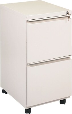 Alera 19 Deep, 2 Drawer Full Length Pull Mobile Vertical File Cabinet, Putty