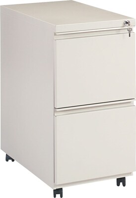 Alera™ Mobile File Pedestals with Full-Length Pulls; 2-Drawer, 23D, Putty