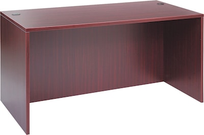 Alera™ Valencia Series Executive Suites in Mahogany, Straight Front Desk Shells, 60W