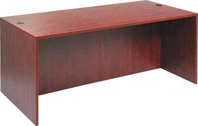 Alera™ Valencia Series Executive Suites in Medium Cherry, Straight Front Desk Shell, 72W