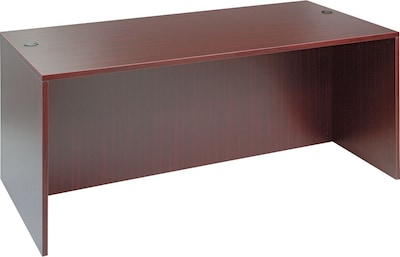 Alera™ Valencia Series Executive Suites in Mahogany, Straight Front Desk Shells, 72W