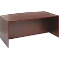 Alera™ Valencia Series Executive Suites in Mahogany, Bow Front Desk Shell