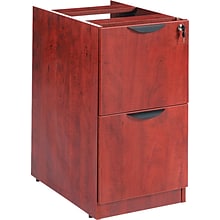 Alera® Valencia Series 2-Drawer Pedestal Exec File Cabinet, Med Cherry Fin, Lgl (VA542822MC)