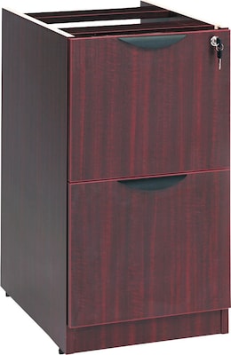 Alera® Valencia Series 2-Drawer Executive Suites Pedestal, Mahogany, Legal (VA542822MY)