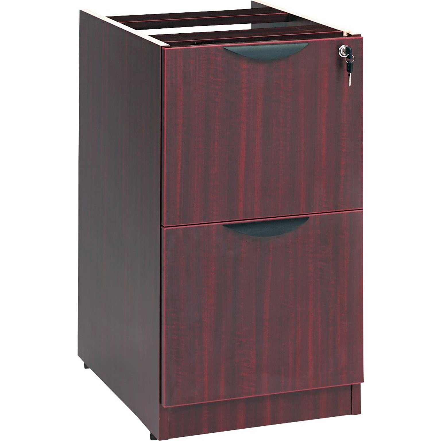 Alera® Valencia Series 2-Drawer Executive Suites Pedestal, Mahogany, Legal (VA542822MY)