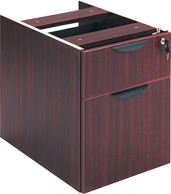 Alera™ Valencia Series Executive Suites in Mahogany, Box/File Hanging Pedestal