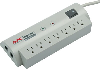 APC SurgeArrest Professional 7 Outlet Surge Protector, 6 Feet Cord, 840 Joules (PER7T)