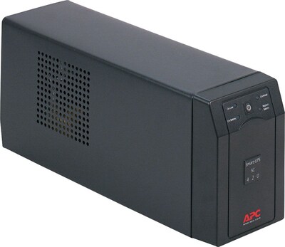 APC Smart-UPS SC 420VA UPS, 4-Outlets, Black (SC420)