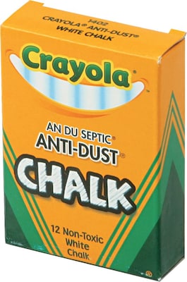 Crayola® Anti-Dust Chalk, White, 72/Case