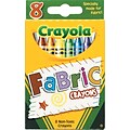 Binney & Smith Crayola® Fabric Crayons; 8/Bx