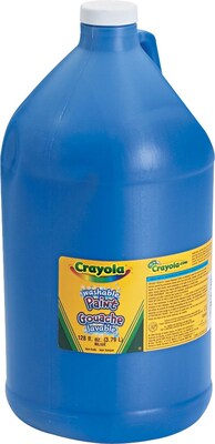 Crayola Washable Kids Paint, Blue, 1 Gallon (54-2128-042)