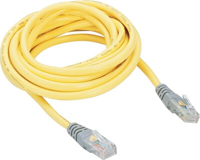 Belkin® RJ45 Cat-5E Crossover Cable, 10 Yellow