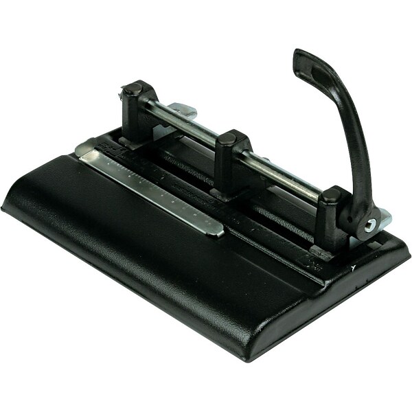 Officemate Heavy Duty 3-Hole Punch with Padded Handle, 40 Sheet Capacity,  Black (90089)