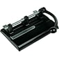 Mead-Hatcher Master 1340PB Adjustable Heavy-Duty 2 to 7-Hole Punch With Power Lever Handle, 40 Sheets/20 Lb., Black