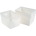 Safco Polyethylene Mail Totes, White, 3/Carton (90225)