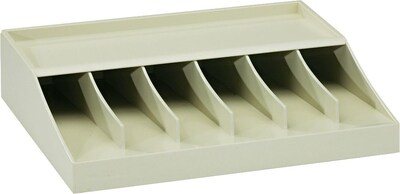 MMF Industries™ STEELMASTER® Bill Strap Tray Rack, Putty