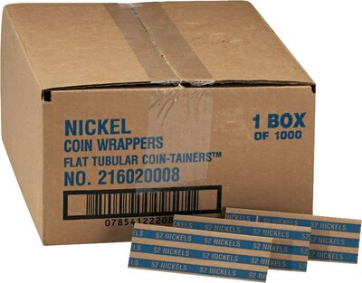 Nickels Coin Wrappers, 20,000/Carton