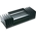 MMF Industries STEELMASTER® 11-Compartment Stackable Steel Compartment Storage, Black (26420VCVBLA)