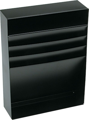 STEELMASTER® Stationery Drawer Organizer, 3 Compartments, Black (271R2S15BK)