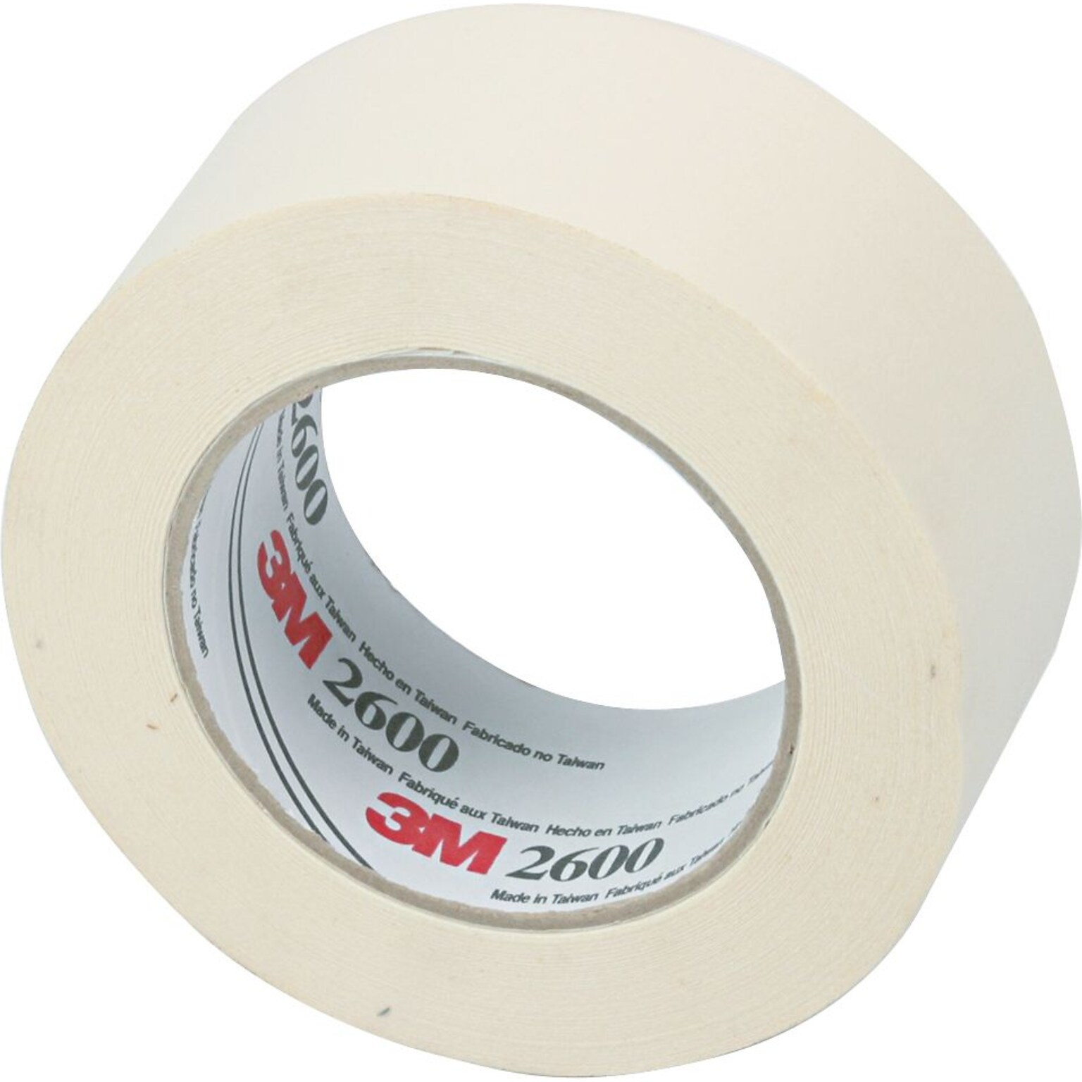 3M Highland Masking Tape, 2 x 60 yds., White (MMM26002)