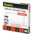 Scotch® Adhesive Transfer Tape, 1/2 x 36 Yards