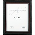 NuDell Executive Frames, Plastic, 8 x 10, Black/Mahogany