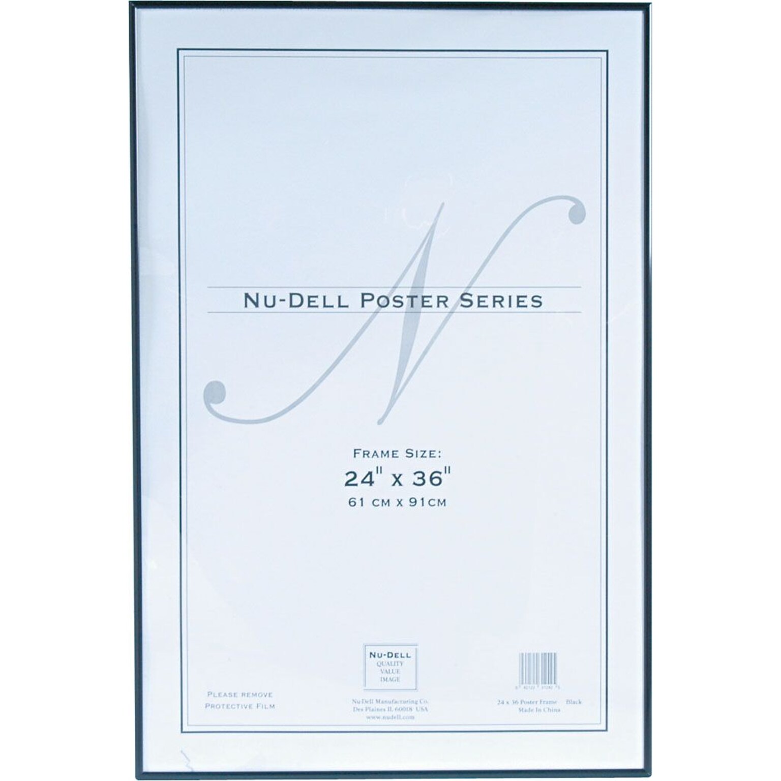 NuDell™ Metal Poster Frame, Black, 24 x 36