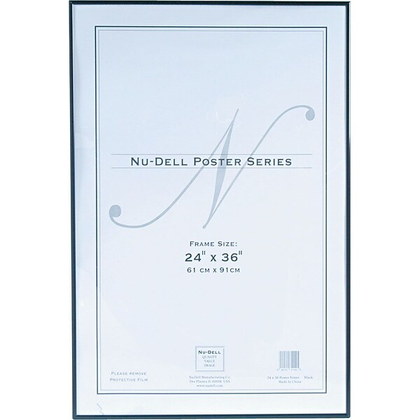 NuDell™ Metal Poster Frame, Black, 24 x 36