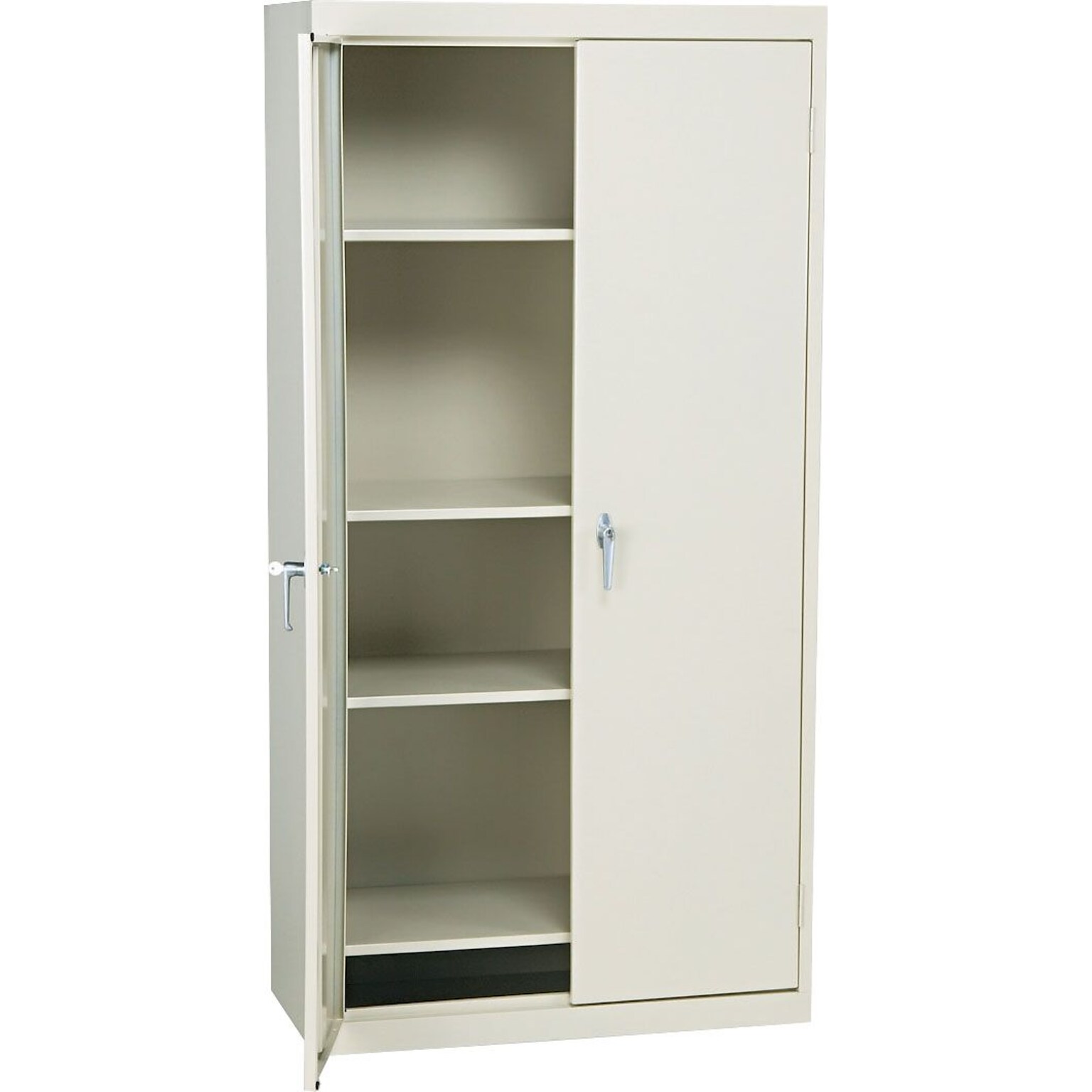 Alera Fixed Shelf Storage Cabinet, Putty, 4-Shelf, 36W x 18D x 72H (ALECM7218PY)