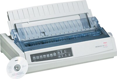 OKI Microline 62411701 USB/Parallel Black & White Dot Matrix Printer