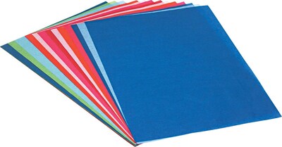 art Tissue Spectra Deluxe Bleeding Art Tissue, 12" x 18", Assorted Colors, 50 Sheets (58520)