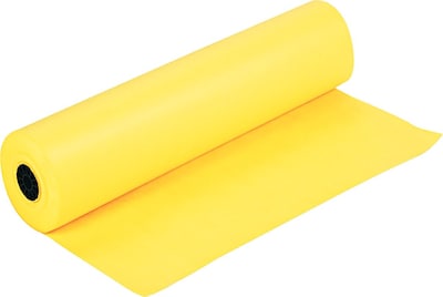 Pacon Spectra ArtKraft Duo-Finish Paper Rolls, 36 x 1,000, Canary (67081)