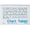 Pacon Two-Hole Punched Chart Tablet with Cursive Cover, 24 x 16, Unruled, 25 Sheets/Pk