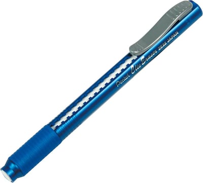 Pentel Clic Eraser Stick, Blue Barrel, Each (ZE22C/ZE21C)