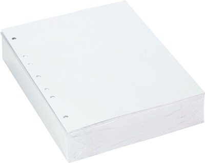 Punched Cut Sheet Paper, 7-Hole, Left, 20-lb, 8-1/2 x 11, 500/Ream