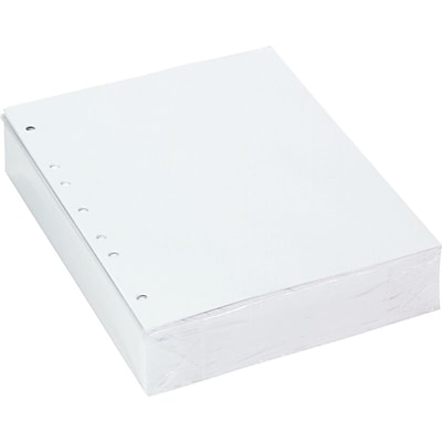 Punched Cut Sheet Paper, 7-Hole, Left, 20-lb, 8-1/2 x 11, 500/Ream