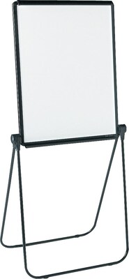 Quartet® Ultima Easel, Whiteboard/Flipchart, 27 x 34, Two-sided, Black Frame