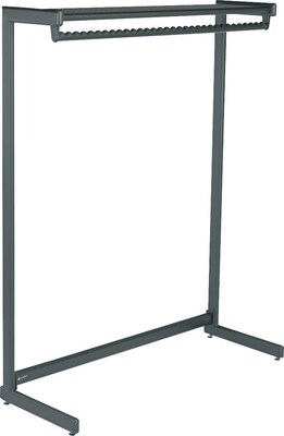 Quartet® One-Shelf Garment Rack, Freestanding, 48, Black