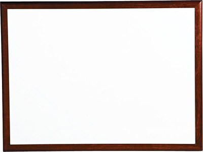 Quartet® DuraMax® Porcelain Marker Boards; Mahogany Finish Frame, 4x3