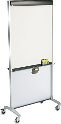 Quartet® 3-In-1 Total Erase® Easel, Whiteboard, Display, Room Divider, 33 x 39