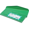 Quality Park Gummed Brightly Colored Business #10 Envelopes, 4 1/8 x 9 1/2, Green, 25/Pk