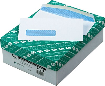 Quality Park #8 Window Envelope, 3 5/8" x 8 5/8", White, 500/Box (21012)