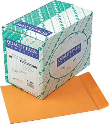 Quality Park Gummed Kraft Catalog Envelope, 9 x 12, Kraft, 250/Box (QUA41460)