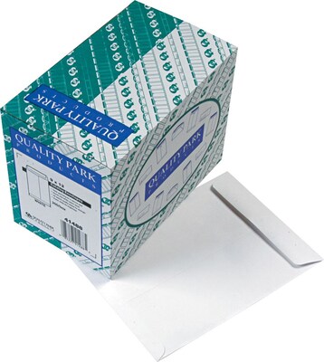 Quality Park Gummed Catalog Envelope, 9 x 12, Woven White, 250/Box (41488)