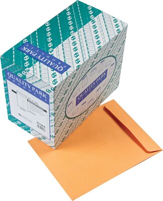 Quality Park Gummed Catalog Envelope, 9 1/2 x 12 1/2, Kraft, 250/Box (41565)