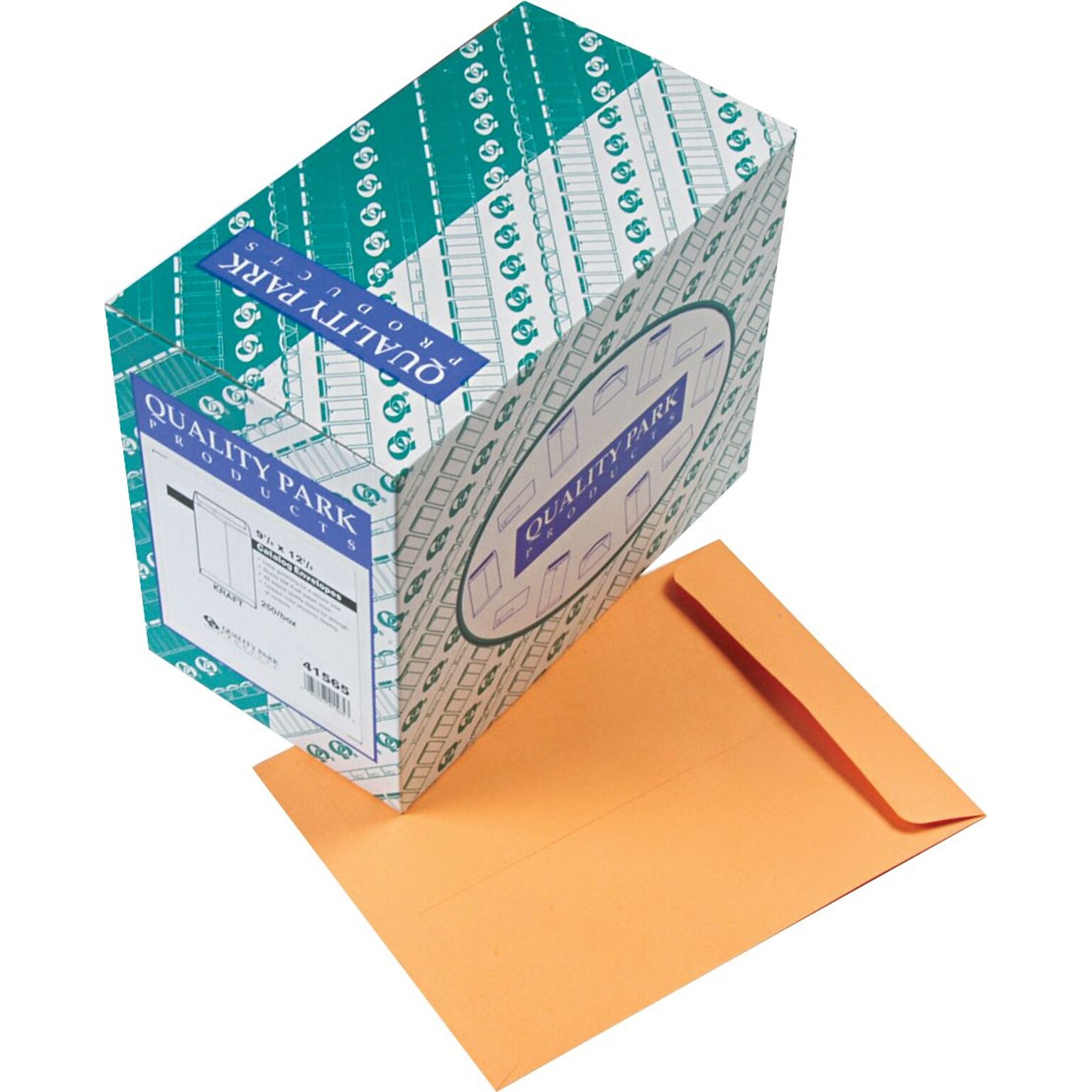Quality Park Gummed Kraft Catalog Envelope, 9 1/2 x 12 1/2, Kraft, 250/Box (41565)