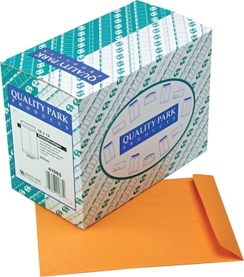 Quality Park Gummed Kraft Catalog Envelope, 10 x 13, Kraft, 250/Box (41665)